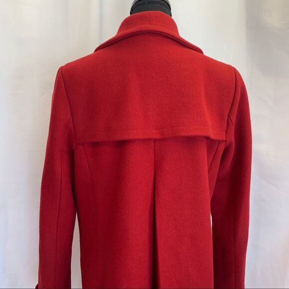 KARL Lagerfeld red jacket coat Sz M - Picture 7 of 13